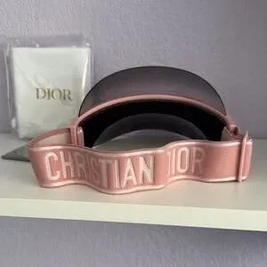 Dior Pink Sporty Sun Visor Dior Club V1U 41L1, NEW Pink DiorClub V1U Visor – Clotheshorse Anonymous main image 4